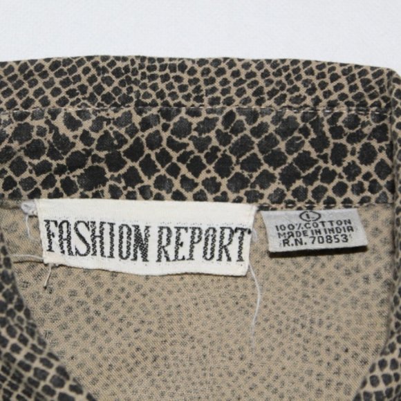 Fashion Report Leopard Print Top Size L - Picture 6 of 7